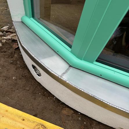 Création de la zinguerie sur fenêtre de demi-lune